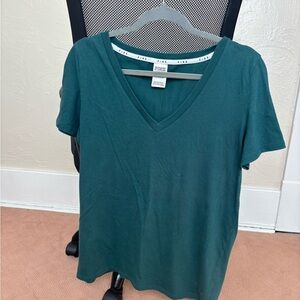VS PINK Dark Green V-Neck Women's Top